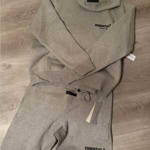 Essentials Heather Gray Tracksuit Set